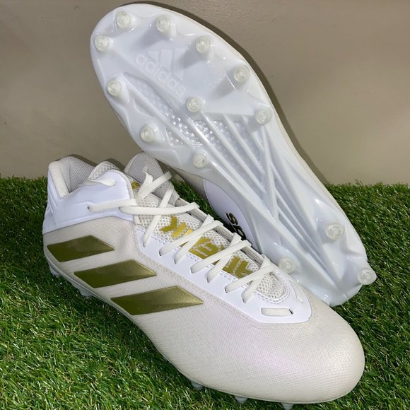 Adidas Freak Bounce Football Cleats Shoes GZ0722 White Gold Men Size 13 NEW